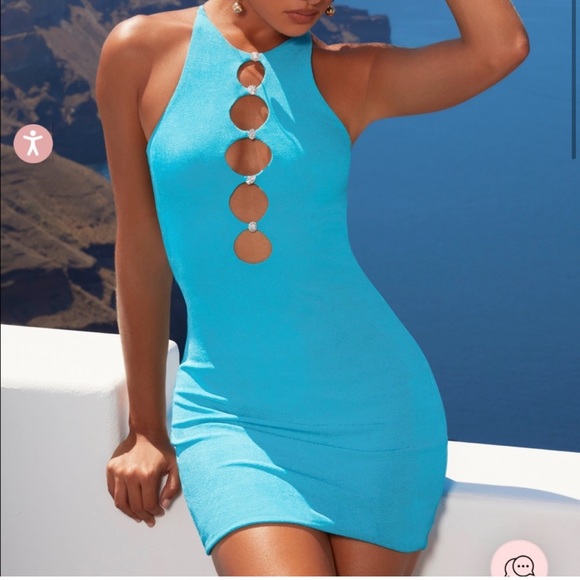 OH POLLY EMBELLISHED CUT OUT DRESS - Picture 2 of 5